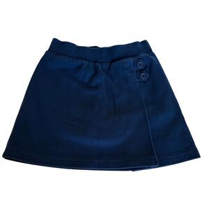 Cat and Jack School Uniform Skort Girls Size XS 4-5 Navy Blue Knit Stretch
